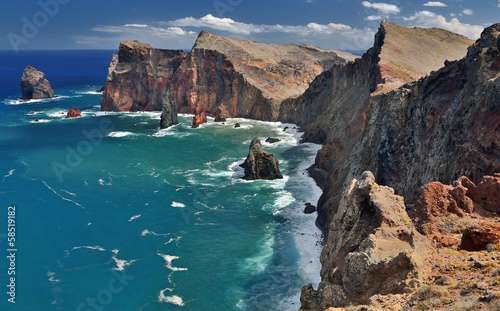 Naklejka samoprzylepna Wskazówka sao lourenco (Madeira, Portugalia) - obraz hdr