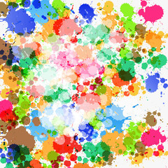 Sticker - Colorful Vector Splashes Abstract Background