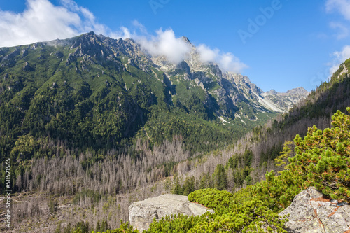 Board z aluminiowym obramowaniem Piękny widok na Tatry