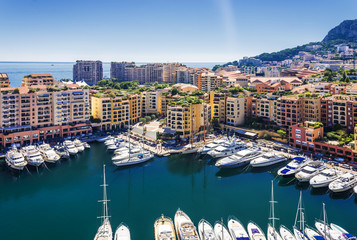 Canvas Print - Monaco Hafen 4