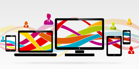 Wall Mural - Liquid web design abstract vector illustration
