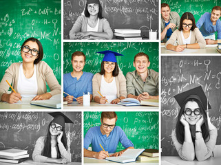 Canvas Print - Clever students