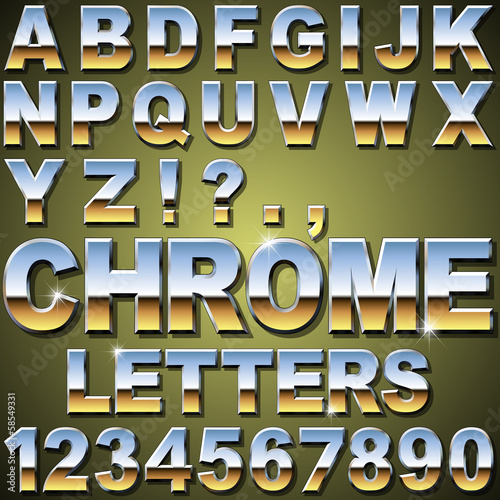 Board z aluminiowym obramowaniem Litery chromowane
