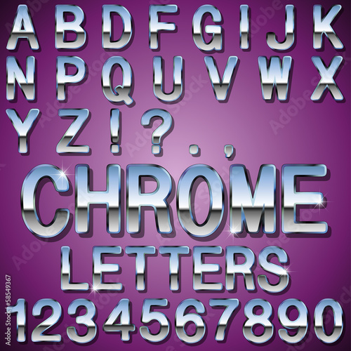 Board z aluminiowym obramowaniem Litery chromowane