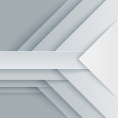 Fototapete - Abstract gray and white triangle shapes background