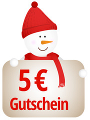 Wall Mural - 5 Euro Gutschein