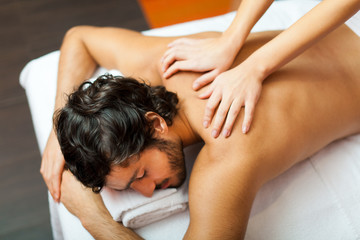 Man having a massage