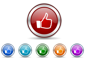 Poster - like icon vector set
