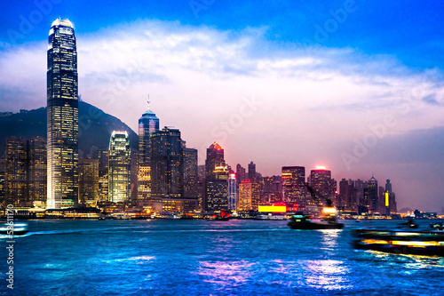 Naklejka samoprzylepna Hongkong.