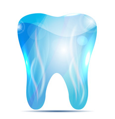 Sticker - Beautiful abstract Tooth illustration. Light blue color