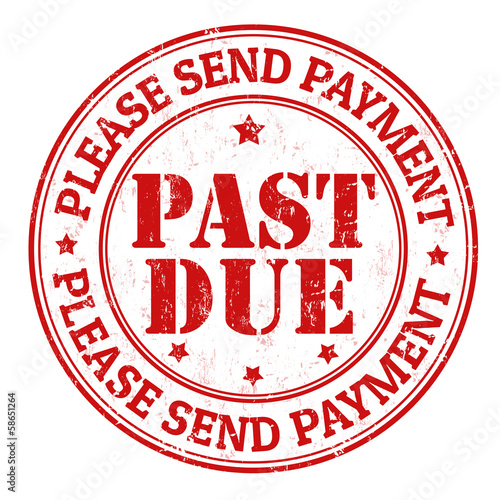 Past due stamp Stock Vector Adobe Stock