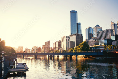 Obraz na płótnie canvas dwuczęściowy "dyptyk" Melbourne, Victoria, Australia