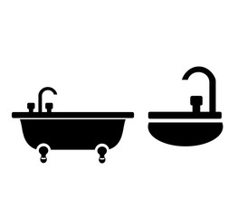 Sticker - Baignoire et lavabo