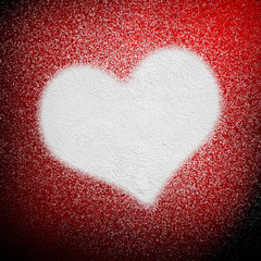 Canvas Print - spray background with love