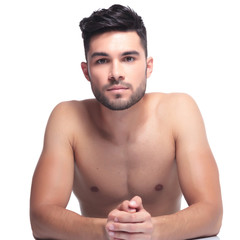 Fototapete - un shaved young beauty man