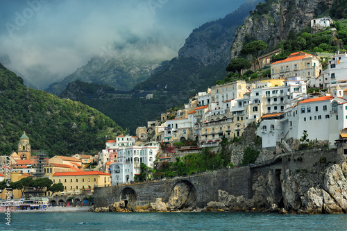 Board z aluminiowym obramowaniem Widok amalfi