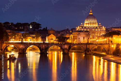 Fotoboard na płycie Nocny widok na ul. 