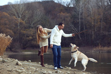 Couple With Dog