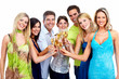 © grinny - Happy people with glasses of champagne.