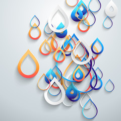 Fototapete - Abstract 3D Paper Infographicsa