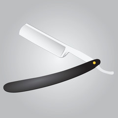 Wall Mural - Straight razor