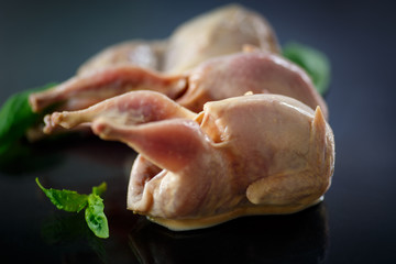 raw quail