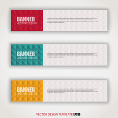 Poster - Abstract triangle banner