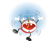 © aleutie - Funny cartoon alarm clock