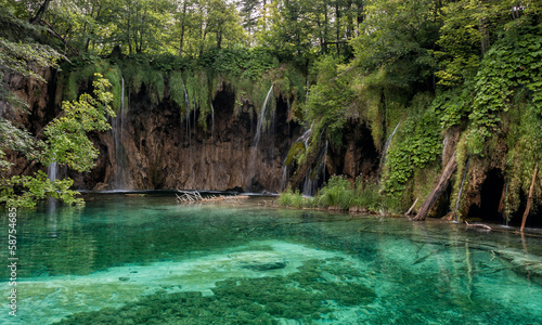 Plakat na papierze fotorealistycznym Park Narodowy Jezior Plitwickich, Chorwacja
