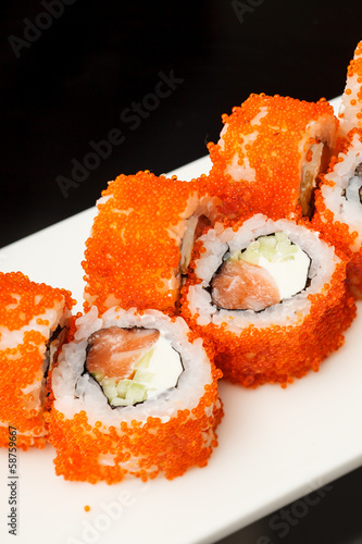 Board z aluminiowym obramowaniem Smaczne sushi