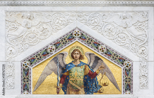 Fotoboard na płycie Saint michael z ul. 