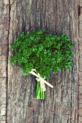 Canvas Print - tied fresh parsley