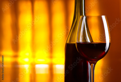 Board z aluminiowym obramowaniem Czerwone wino