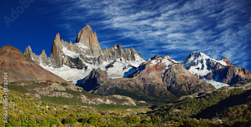 Plakat na papierze fotorealistycznym Mount fitz roy, argentyna
