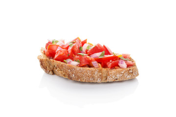 Canvas Print - Delicious bruschetta.