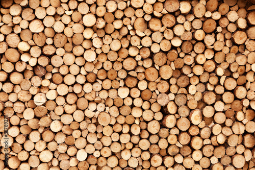 Naklejka - mata magnetyczna na lodówkę Firewood texture