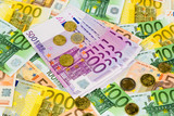 Fototapeta  - Viele verschiedene Euro-Geldscheine