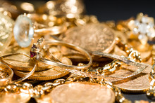 Jewels And Gold Coins