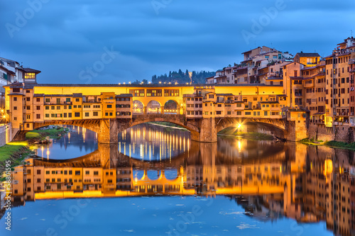 Board z aluminiowym obramowaniem Stary most we Florencji