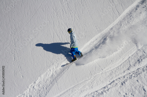Board z aluminiowym obramowaniem Snowboard freerider