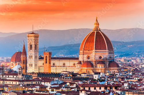 Board z aluminiowym obramowaniem Florence duomo.