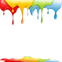 Wall Mural - colored splashes in abstract shape
