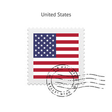 United States Flag Postage Stamp.