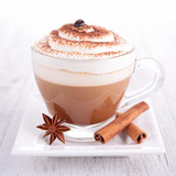 coffee or chocolate with cream