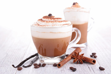 Poster - coffee or chocolate with cream