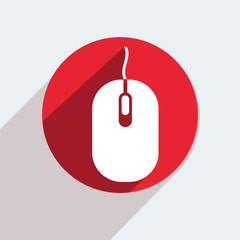 Wall Mural - vector red circle icon on gray background. eps10