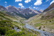 Rapid Djuku river in Kyrgyzstan