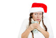 © pathdoc - Miserly, greedy christmas woman possessive of her money