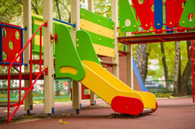 Small Slide On Autumn Kids Playground