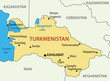 Turkmenistan - vector map